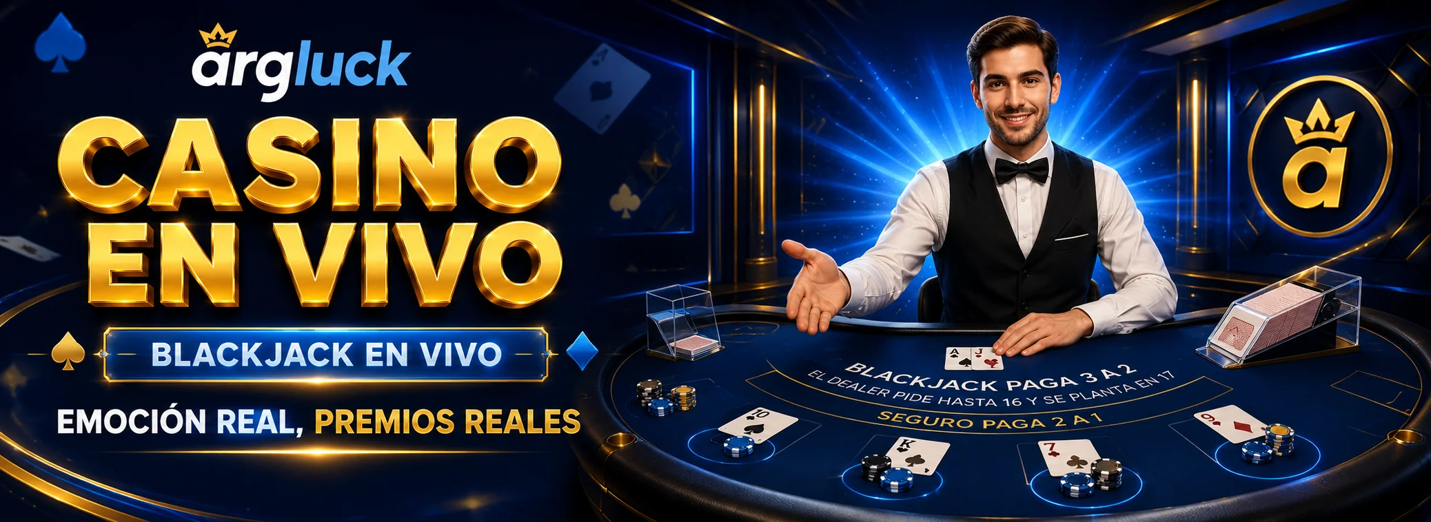 99 mesas En Vivo con crupier real